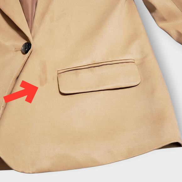 NWT J. Crew Factory Drapey Twill Double-Breasted Blazer Warm Brandy Sz 6 Preppy - Picture 16 of 16